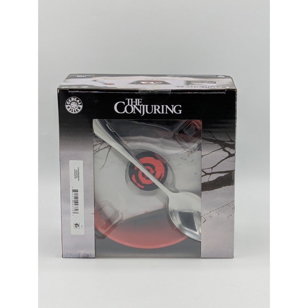 The Conjuring Breakfast Bundle, Cereal Bowl, Spoon w/ topper, & Napkin New